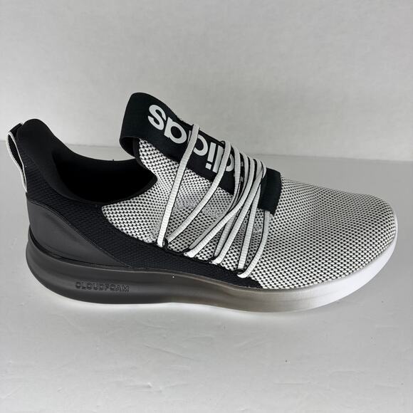 Adidas Lite Racer Adapt 7.0 Cloudfoam SlipOn Sneaker Men\'s 11.5 Black White Grey main image 11
